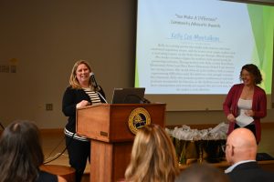 Community Advocate Awardees and the winners of the Creative Expression and 'What A Difference A Friend Makes' Contests are honored at the annual Celebrating Wellness event.
