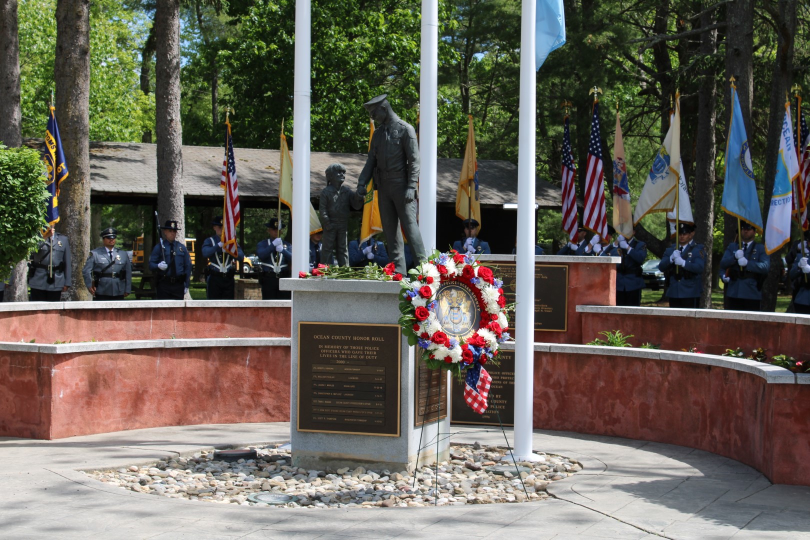 Ocean County honored the memory of those heroes who have fallen in the line of duty and recognized all those who put themselves at risk in the fight against crime, violence and terrorism during the 35th annual Ocean County Law Enforcement Memorial Day Observance on May 15, at the Police Memorial at Ocean County Park, Lakewood.