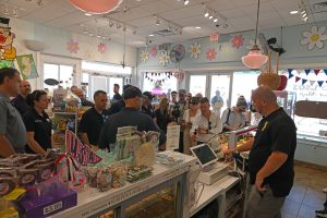 Ocean County officials join the New Jersey Attorney General's office during the kick-off to a safe summer on the Seaside Heights Boardwalk