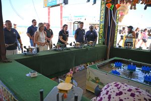 Ocean County officials join the New Jersey Attorney General's office during the kick-off to a safe summer on the Seaside Heights Boardwalk