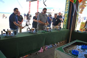 Ocean County officials join the New Jersey Attorney General's office during the kick-off to a safe summer on the Seaside Heights Boardwalk
