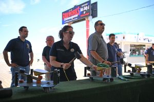 Ocean County officials join the New Jersey Attorney General's office during the kick-off to a safe summer on the Seaside Heights Boardwalk