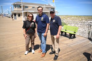 Ocean County officials join the New Jersey Attorney General's office during the kick-off to a safe summer on the Seaside Heights Boardwalk