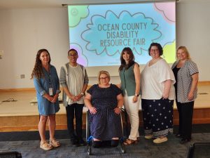 Ocean County Commissioners Sam Ellenbogen and Jennifier Bacchione attended the Ocean County Disability Resource Fair on July 17 at the Toms River Branch of the Ocean County Library. Hosted by the Ocean County Department of Human Services, the fair connected residents with valuable resources and services offered by state, county, and local organizations.
