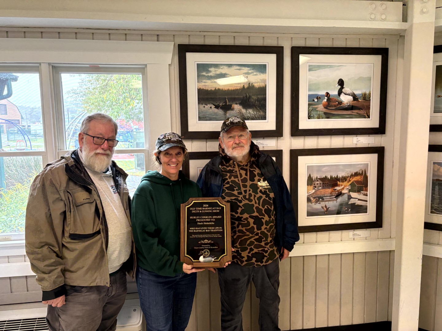 Ocean County Commissioner Deputy Director Jennifier Bacchione and Commissioner Rob Arace, liaison to Ocean County Parks and Recreation, attended the 44th Annual Old Time Barnegat Bay Decoy and Gunning Show on Sept. 26 and 27 at Tip Seaman County Park and the Tuckerton Seaport.