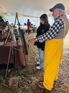 Ocean County Commissioner Deputy Director Jennifier Bacchione and Commissioner Rob Arace, liaison to Ocean County Parks and Recreation, attended the 44th Annual Old Time Barnegat Bay Decoy and Gunning Show on Sept. 26 and 27 at Tip Seaman County Park and the Tuckerton Seaport.