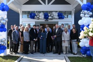 The ceremony featured remarks from Ocean County Library Director Sue Quinn, Deputy Director Bacchione, Ocean County Library Commission Chair Henry Mancini, NJ 9th District Assemblyman Grey Myhre, New Jersey State Librarian Jennifer Nelson and Stafford Mayor Robert E. Henken. The Ocean County Sheriff’s Office also marked the occasion with a ceremonial flag raising at the new building.