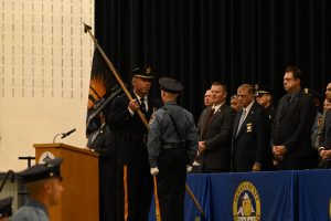 Ocean County Police Academy Basic Police Recruit Class No. 126 was recognized on October 6, during a graduation ceremony at Toms River North High School, following the successful completion of five months of intensive training under the guidance of Ocean County Sheriff Michael G. Mastronardy. The recruits were joined by family members, loved ones, academy instructors, law enforcement leaders, and Ocean County Commissioner Director Frank Sadeghi and Commissioner Sam Ellenbogen, who both serve as liaisons to the Ocean County Sheriff’s Department. 