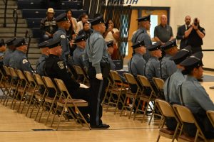 Ocean County Police Academy Basic Police Recruit Class No. 126 was recognized on October 6, during a graduation ceremony at Toms River North High School, following the successful completion of five months of intensive training under the guidance of Ocean County Sheriff Michael G. Mastronardy. The recruits were joined by family members, loved ones, academy instructors, law enforcement leaders, and Ocean County Commissioner Director Frank Sadeghi and Commissioner Sam Ellenbogen, who both serve as liaisons to the Ocean County Sheriff’s Department. 