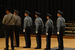 Ocean County Police Academy Basic Police Recruit Class No. 126 was recognized on October 6, during a graduation ceremony at Toms River North High School, following the successful completion of five months of intensive training under the guidance of Ocean County Sheriff Michael G. Mastronardy. The recruits were joined by family members, loved ones, academy instructors, law enforcement leaders, and Ocean County Commissioner Director Frank Sadeghi and Commissioner Sam Ellenbogen, who both serve as liaisons to the Ocean County Sheriff’s Department. 