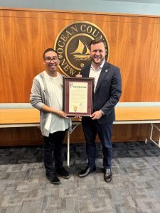 Commissioner Sam Ellenbogen and Ocean County Office for Individuals with Disabilities Coordinator Sean Wright