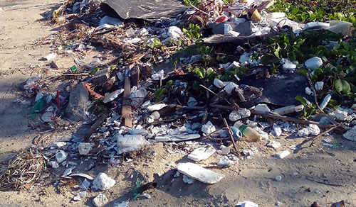 Illegal Dumping on beach