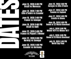 Adventure Crossing flyer with dates